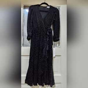 Calvin Klein Black Leopard Print Dress